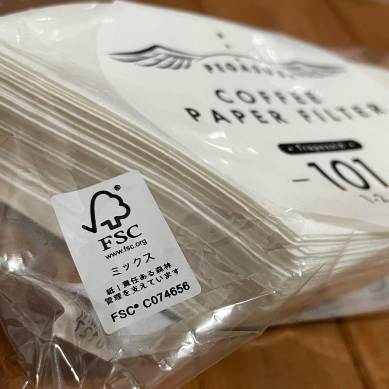 日本製 天馬牌 咖啡濾紙 扇形濾紙 梯形濾紙 101 102 103 聰明濾杯濾紙-細節圖2