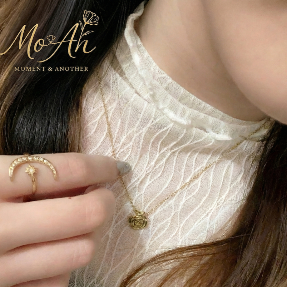 Mo&An飾品✨  [316L鈦鋼]月光星願 - 可調節戒指 RI-04【台灣現貨】-細節圖3