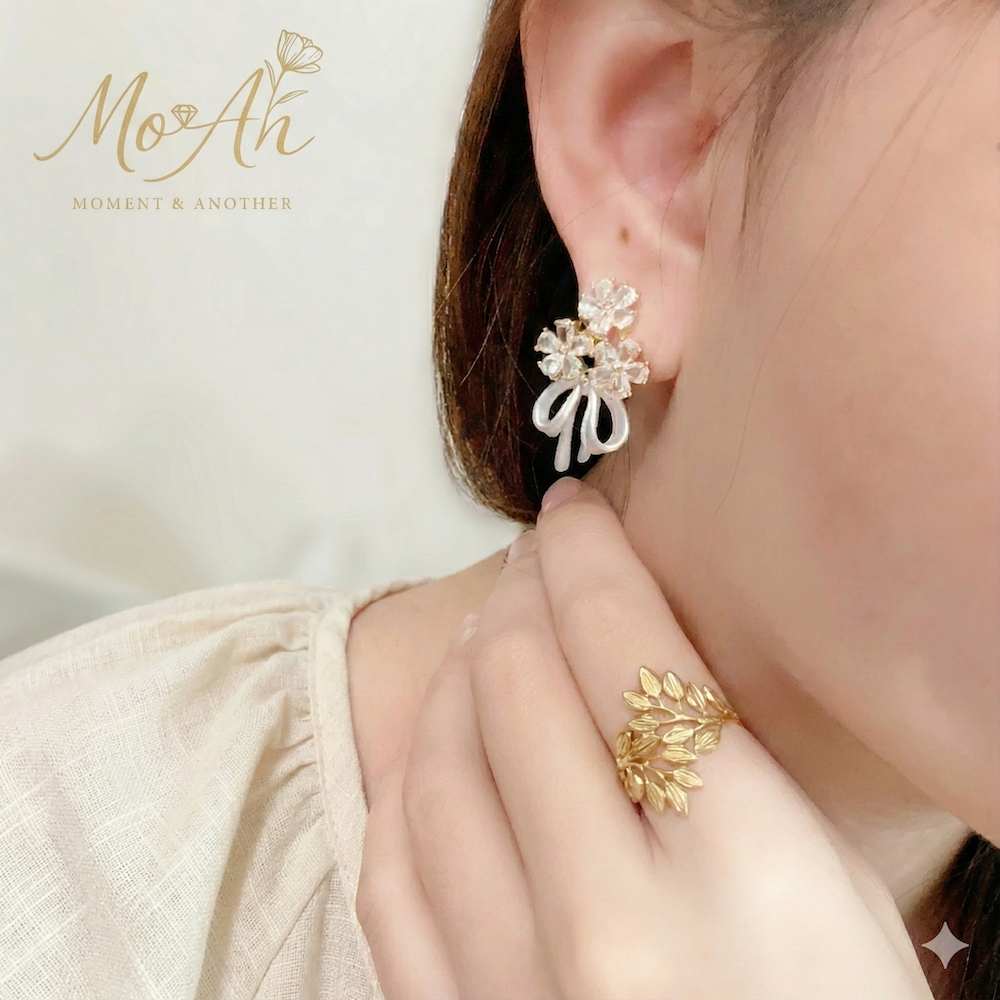 Mo&An飾品✨ [316L鈦鋼]葉蔓－可調節戒指 RI-01【台灣現貨】-細節圖3