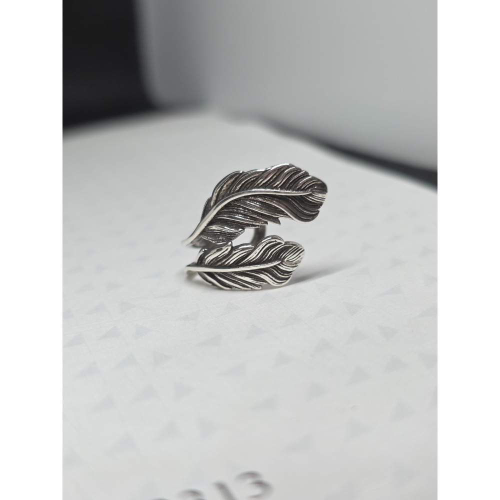 Mo&An飾品✨ 暮光之羽－復古羽毛耳夾  CU-02【台灣現貨】-細節圖2