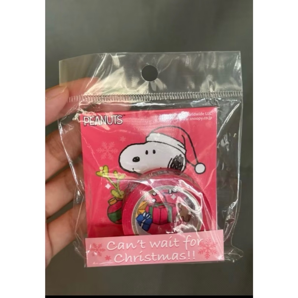 2025聖誕限定  Olaf歐拉夫娃娃 紙膠帶 plaza限定史奴比拐杖糖吊飾-細節圖4