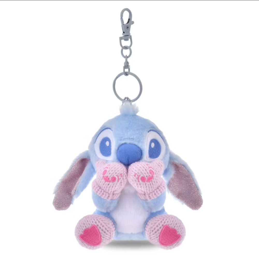 現貨 日本🇯🇵迪士尼商店購入 全新2025winter shiny 冬日閃耀系列小熊維尼 史迪奇 瑪麗貓娃娃吊飾-規格圖3