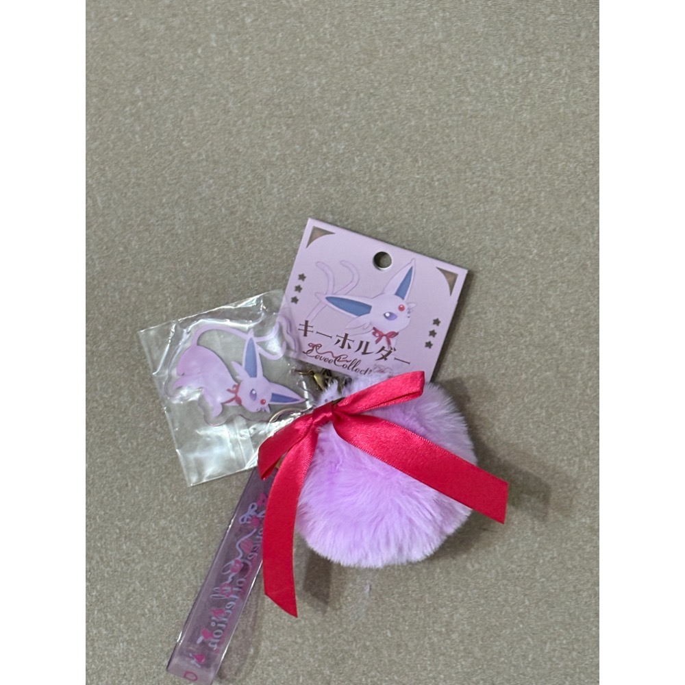 現貨 日本🇯🇵寶可夢中心購入 11/19新推出Eevee Collection蝴蝶結🎀毛球鑰匙圈-細節圖6