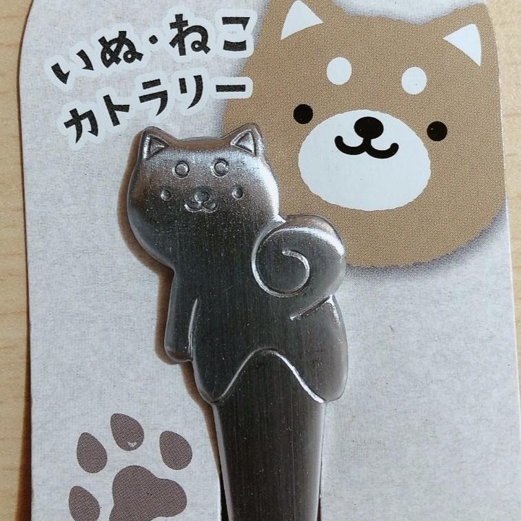 現貨 日本製 貓咪 柴犬 主題 湯匙 餐叉 叉子-細節圖3