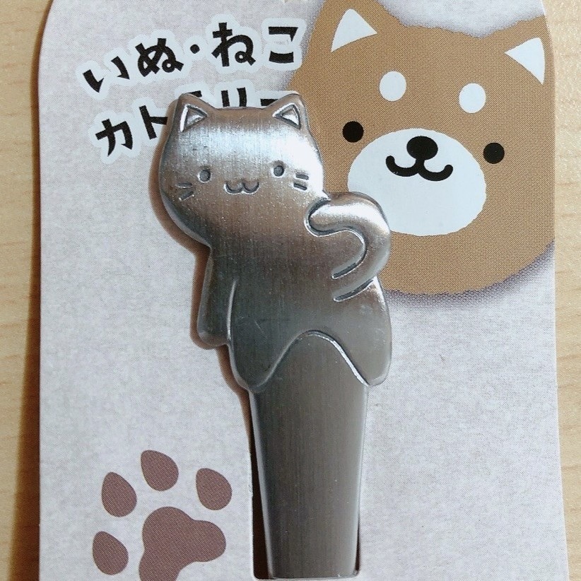 現貨 日本製 貓咪 柴犬 主題 湯匙 餐叉 叉子-規格圖7