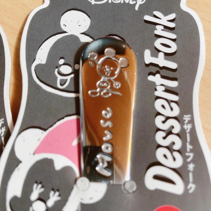 日本製 ECHO Disney 迪士尼 Q版 米奇 米妮 餐叉 點心叉 17.8cm-規格圖6