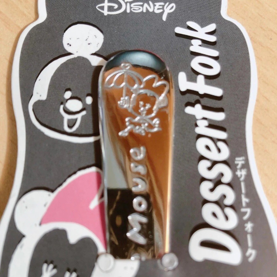 日本製 ECHO Disney 迪士尼 Q版 米奇 米妮 餐叉 點心叉 17.8cm-規格圖6