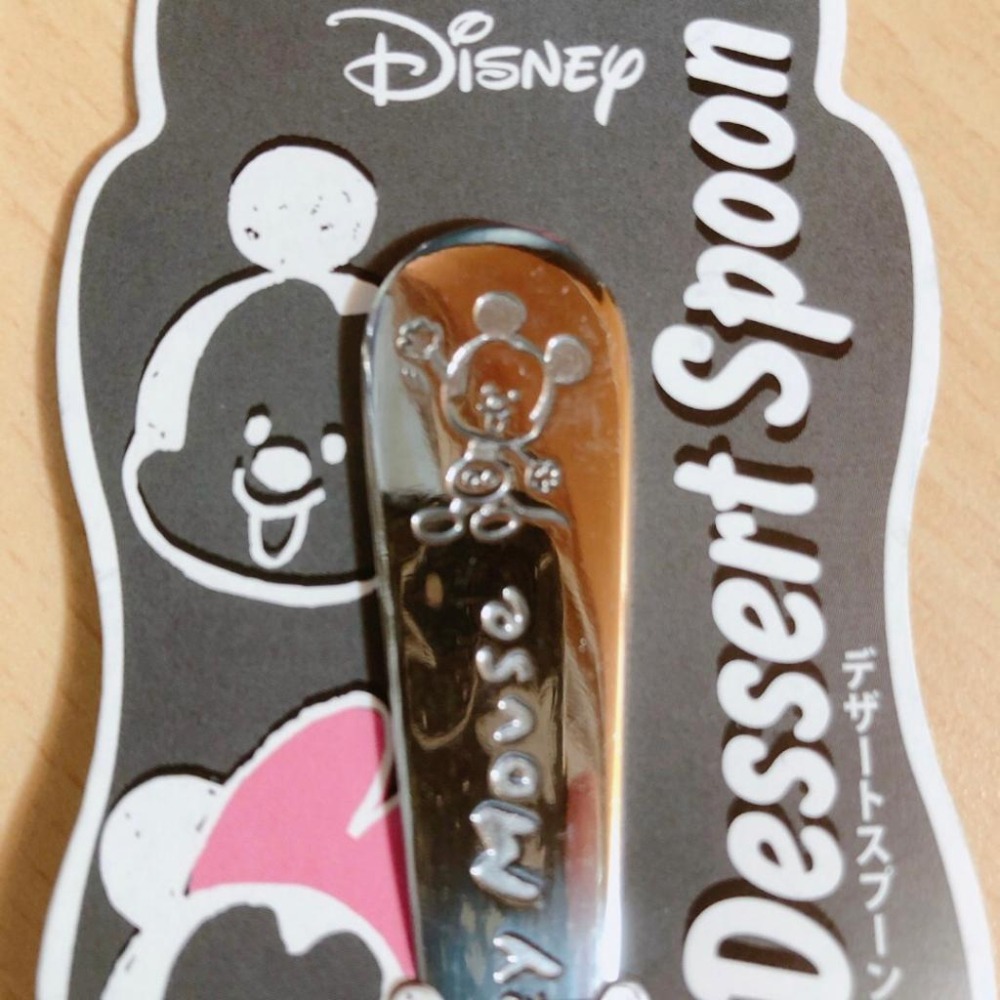 日本製 ECHO Disney 迪士尼 Q版 米奇 米妮 湯匙  17.2cm-細節圖4
