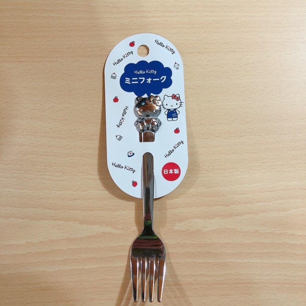 現貨 日本製 HELLO KITTY 不銹鋼餐具 茶匙 甜點叉 蛋糕叉 咖啡匙 小湯匙-細節圖2