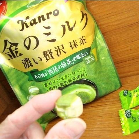 現貨 Kanro 甘樂 北海道黃金奶糖 抹茶 24g / 61g-細節圖3