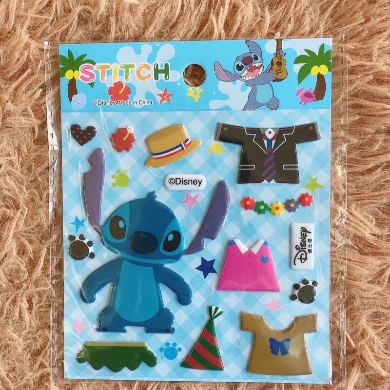 日本 迪士尼 換衣貼紙 小貼紙 米奇 米妮 唐老鴨 黛妃 小熊維尼 史迪奇-細節圖7