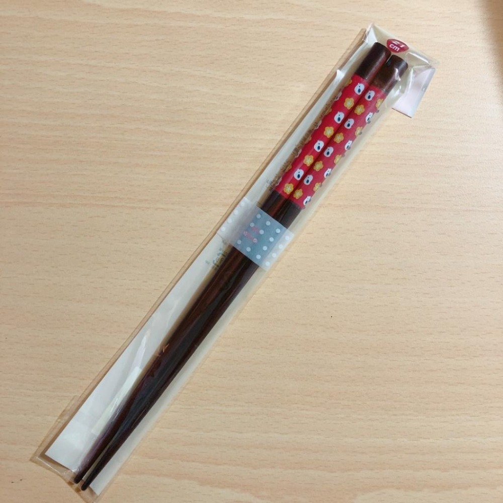 現貨 日本製 花小鳥 止滑木筷 環保筷 21CM-細節圖4
