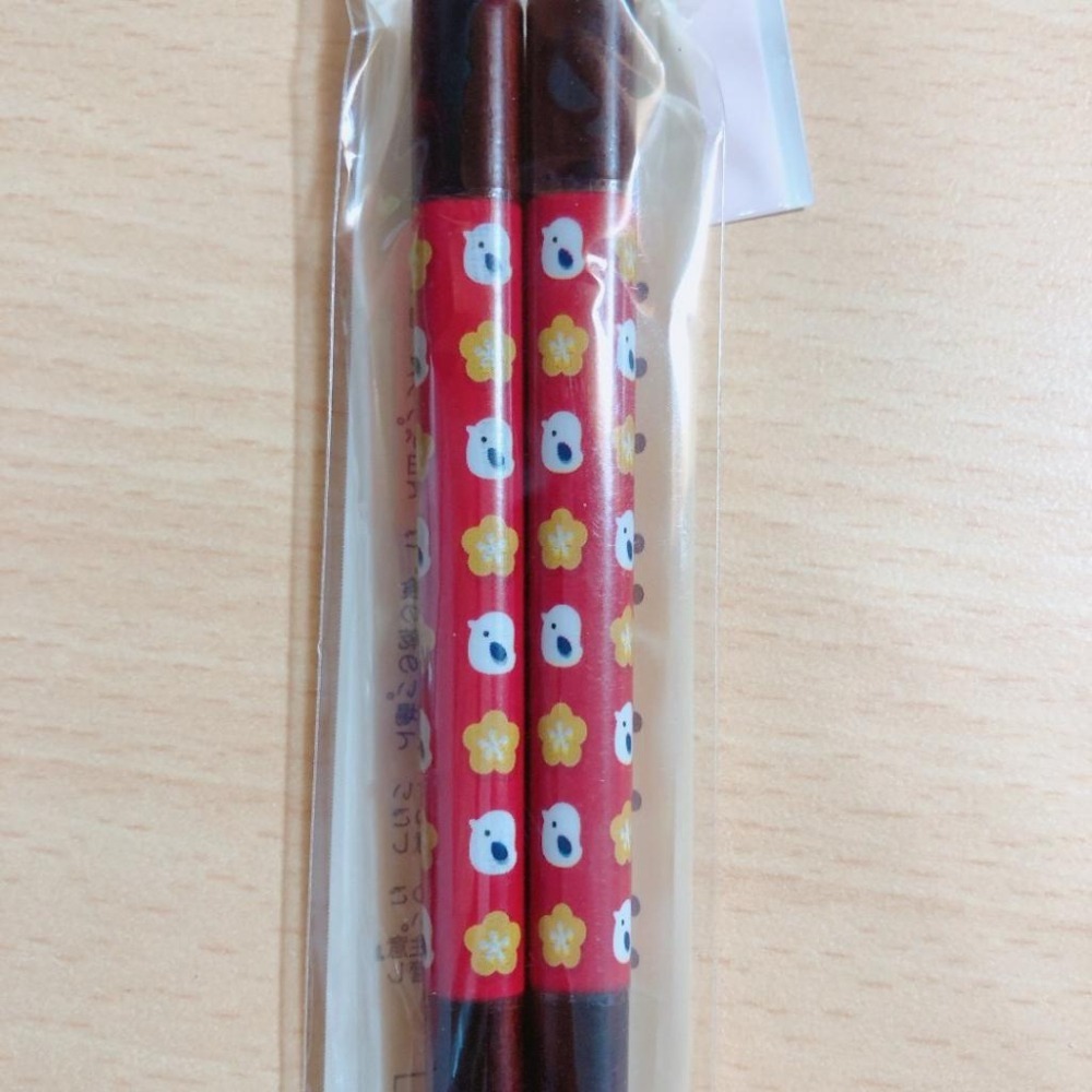現貨 日本製 花小鳥 止滑木筷 環保筷 21CM-細節圖5