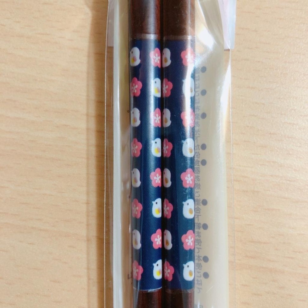 現貨 日本製 花小鳥 止滑木筷 環保筷 21CM-細節圖7