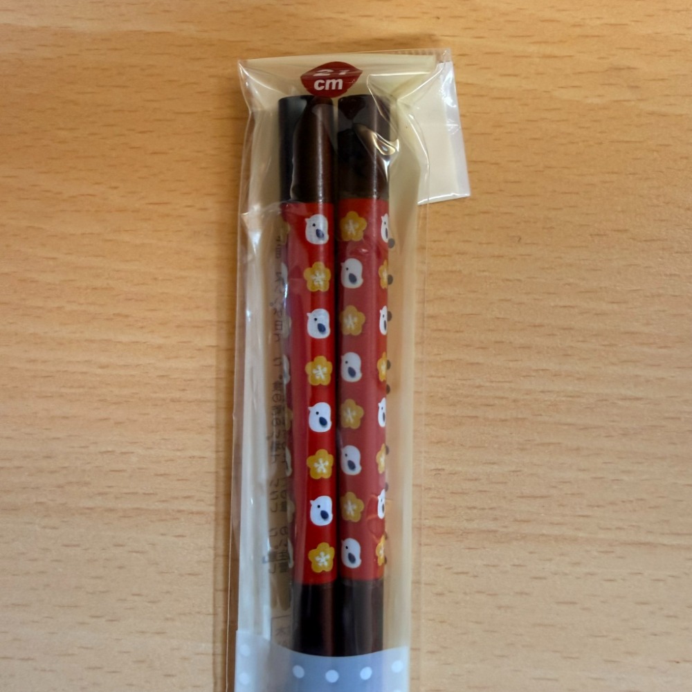 現貨 日本製 花小鳥 止滑木筷 環保筷 21CM-規格圖7