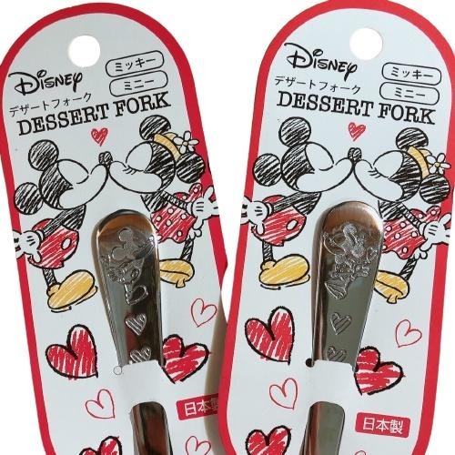 日本製 ECHO Disney 迪士尼 米奇 米妮 餐叉 圖案隨機出貨-細節圖2