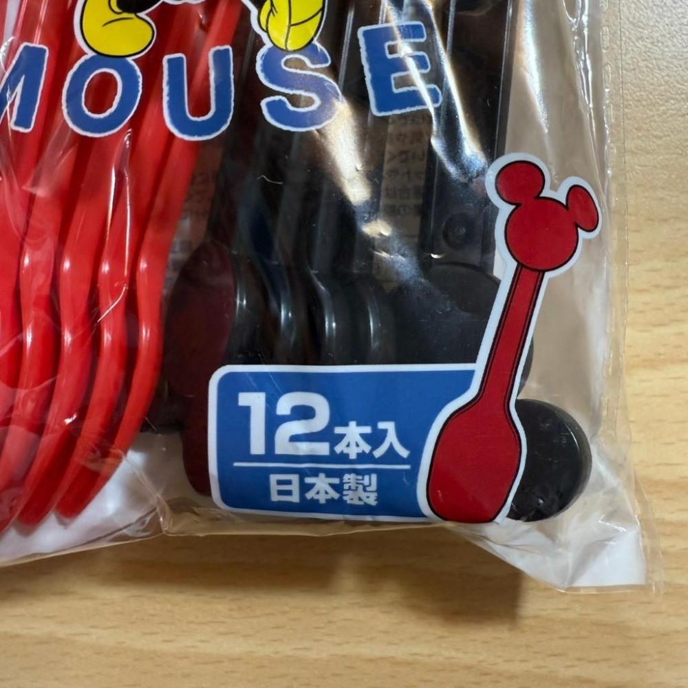 日本製 迪士尼DISNEY  米奇 派對用 小型塑膠甜點湯匙 布丁湯匙 湯匙12入-細節圖2
