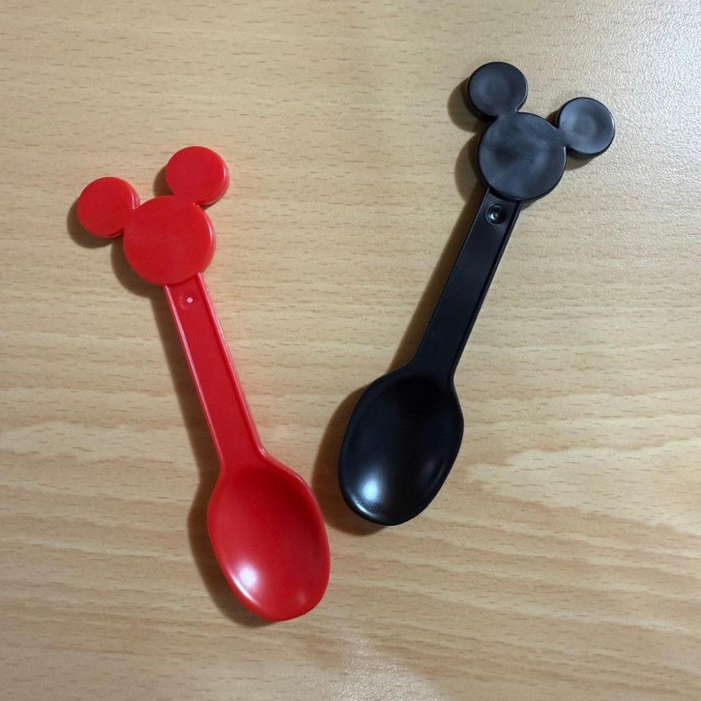 日本製 迪士尼DISNEY  米奇 派對用 小型塑膠甜點湯匙 布丁湯匙 湯匙12入-細節圖3