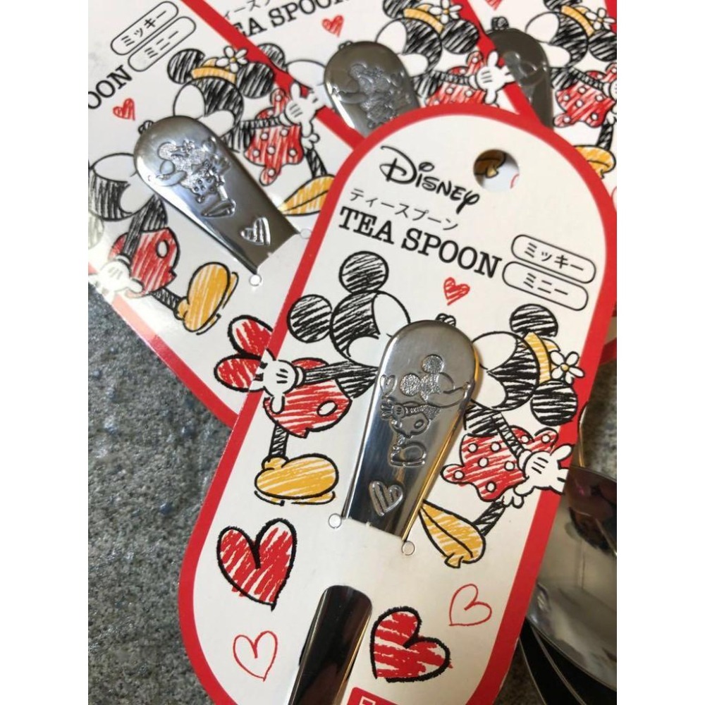 現貨 日本製 ECHO Disney 迪士尼 米奇米妮 茶匙 蛋糕叉 圖案隨機出貨-細節圖2
