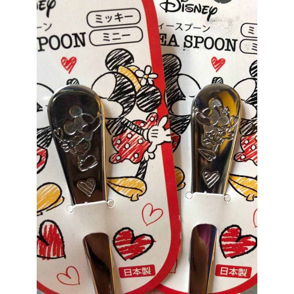 現貨 日本製 ECHO Disney 迪士尼 米奇米妮 茶匙 蛋糕叉 圖案隨機出貨-細節圖3