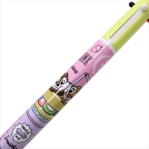 日本製 SUNSTAR Disney 迪士尼 奇奇 蒂蒂 三用筆(紅黑自動筆) 紅筆 黑筆 自動鉛筆 卡通造型筆-細節圖2