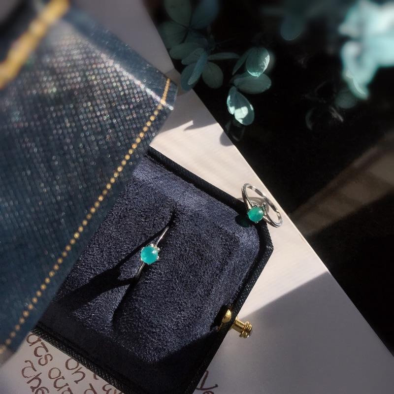 [zoeverglow] 天河石s925純銀戒指｜亞馬遜石 可調節式-細節圖3