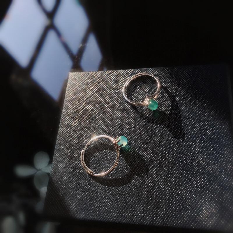 [zoeverglow] 天河石s925純銀戒指｜亞馬遜石 可調節式-細節圖8