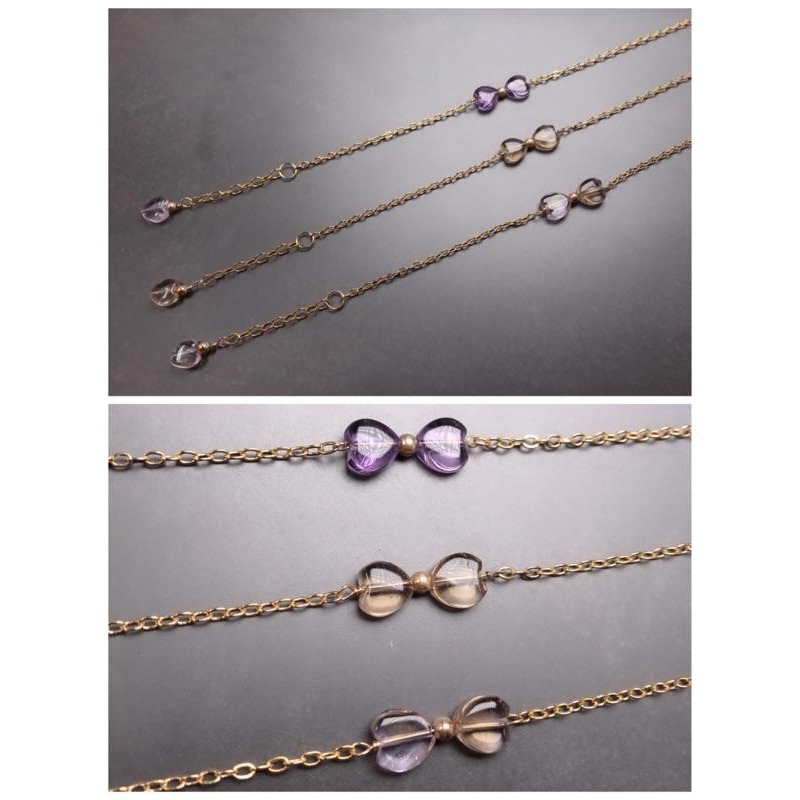 [zoeverglow]心型紫水晶手鍊14kgf手鍊｜紫黃水晶-細節圖9