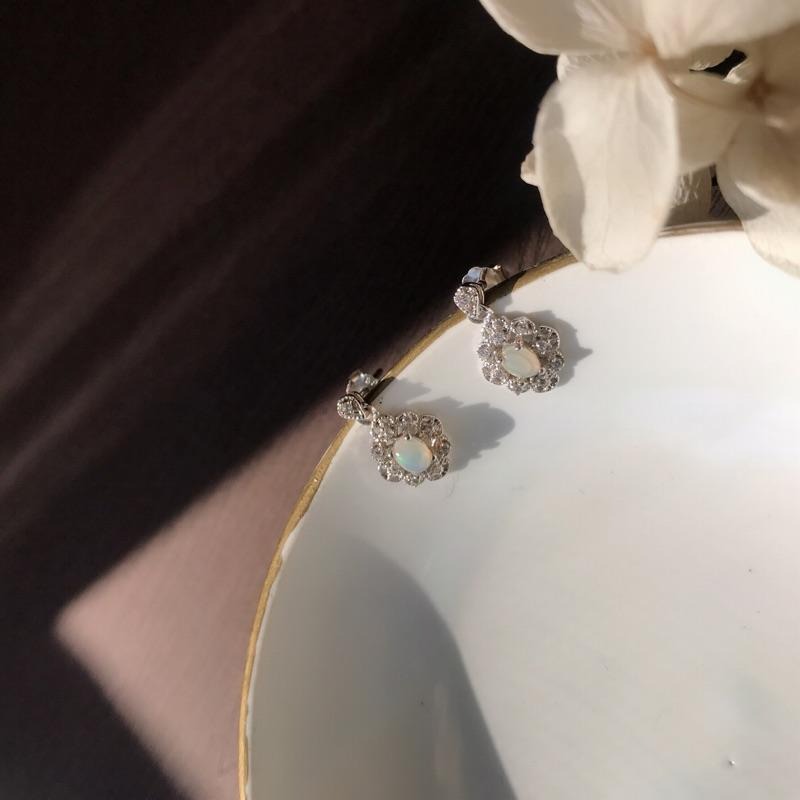 [zoeverglow]歐泊s925純銀耳環｜澳寶 宮廷風-細節圖6