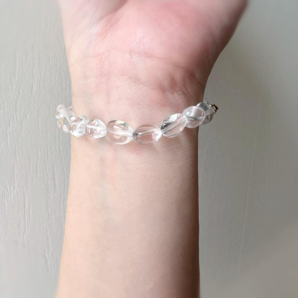 ［zoeverglow] 碧璽x白水晶手串｜落入人間的彩虹 ｜正能量 人緣 魅力｜清透 透明系-細節圖8