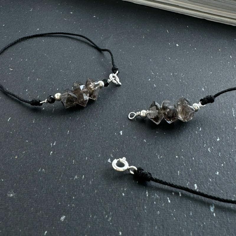 [zoeverglow]原創閃靈鑽s925純銀手鍊 黑武士-細節圖2