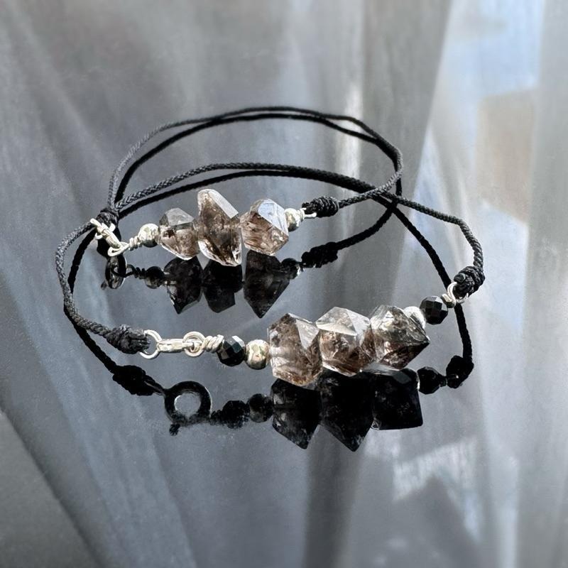 [zoeverglow]原創閃靈鑽s925純銀手鍊 黑武士-細節圖4