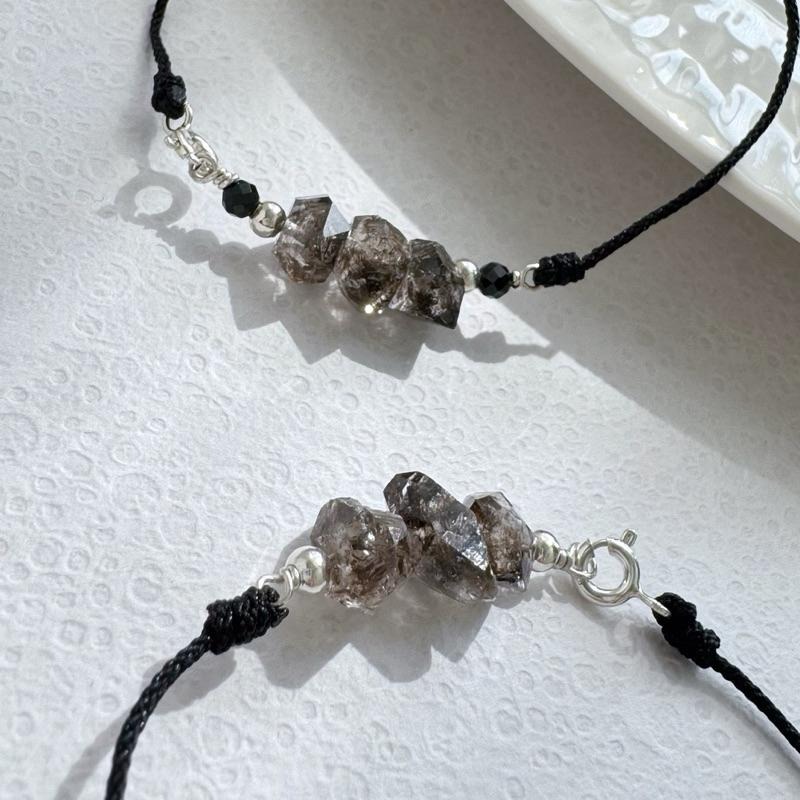 [zoeverglow]原創閃靈鑽s925純銀手鍊 黑武士-細節圖5