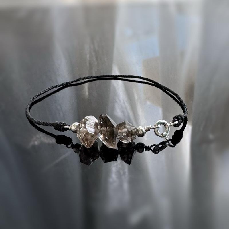 [zoeverglow]原創閃靈鑽s925純銀手鍊 黑武士-細節圖7