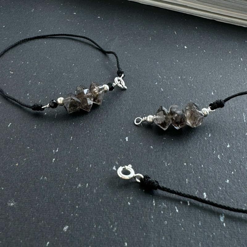 [zoeverglow]原創閃靈鑽s925純銀手鍊 黑武士-細節圖2