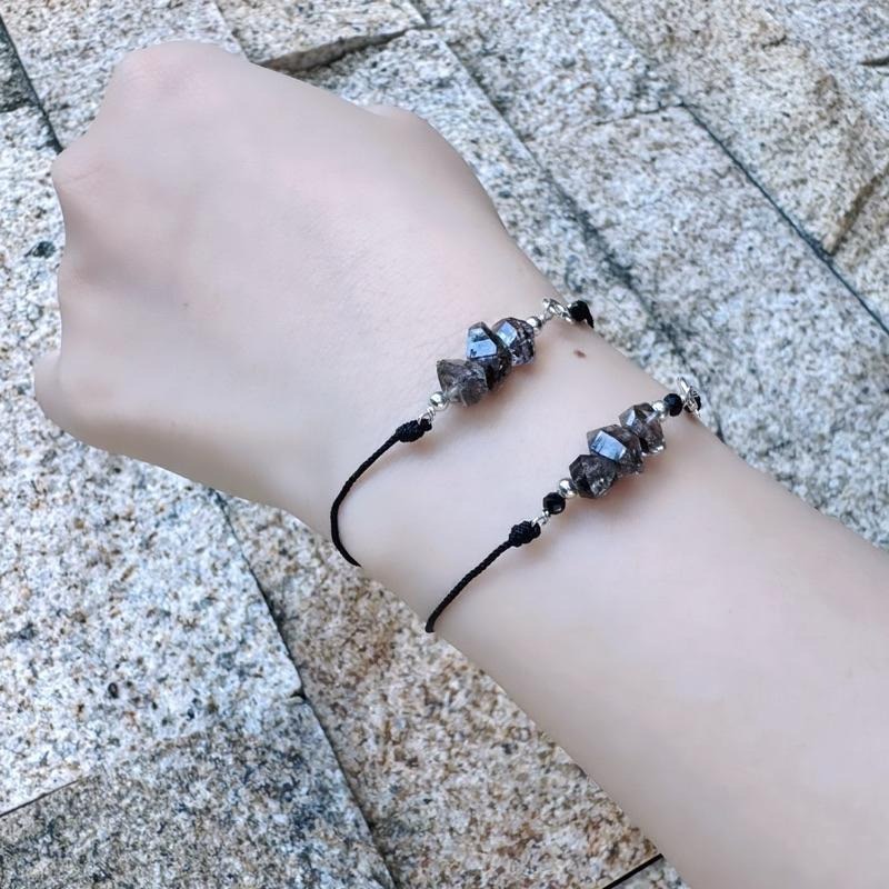 [zoeverglow]原創閃靈鑽s925純銀手鍊 黑武士-細節圖3