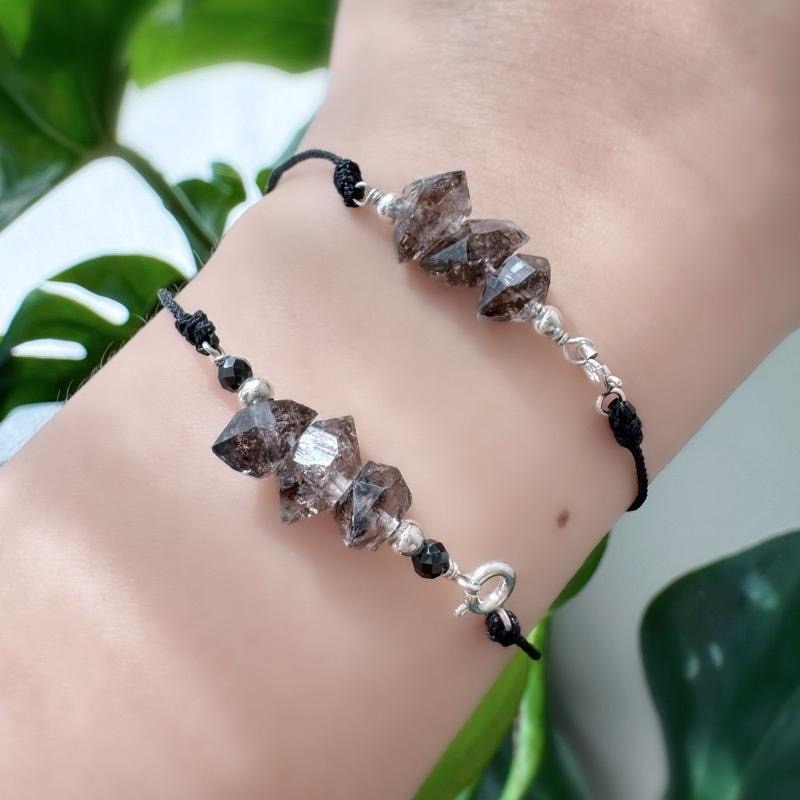 [zoeverglow]原創閃靈鑽s925純銀手鍊 黑武士-細節圖6