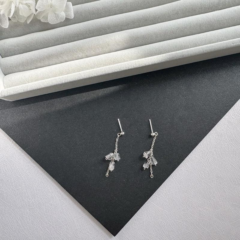 [zoeverglow]原創超七 s925純銀耳環｜碎石 2種戴法-細節圖6