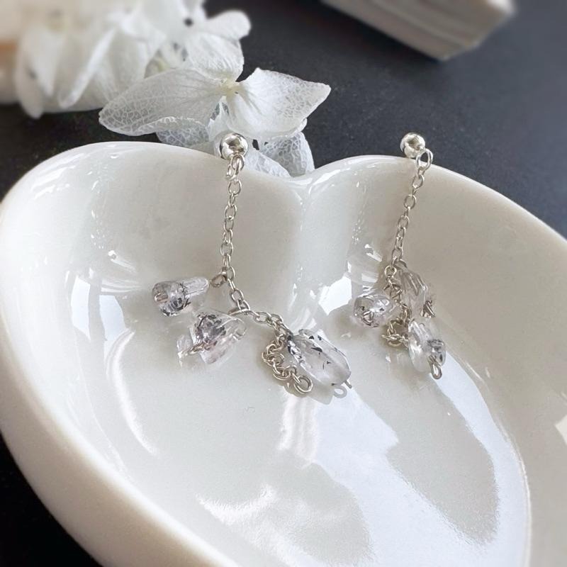 [zoeverglow]原創超七 s925純銀耳環｜碎石 2種戴法-細節圖7