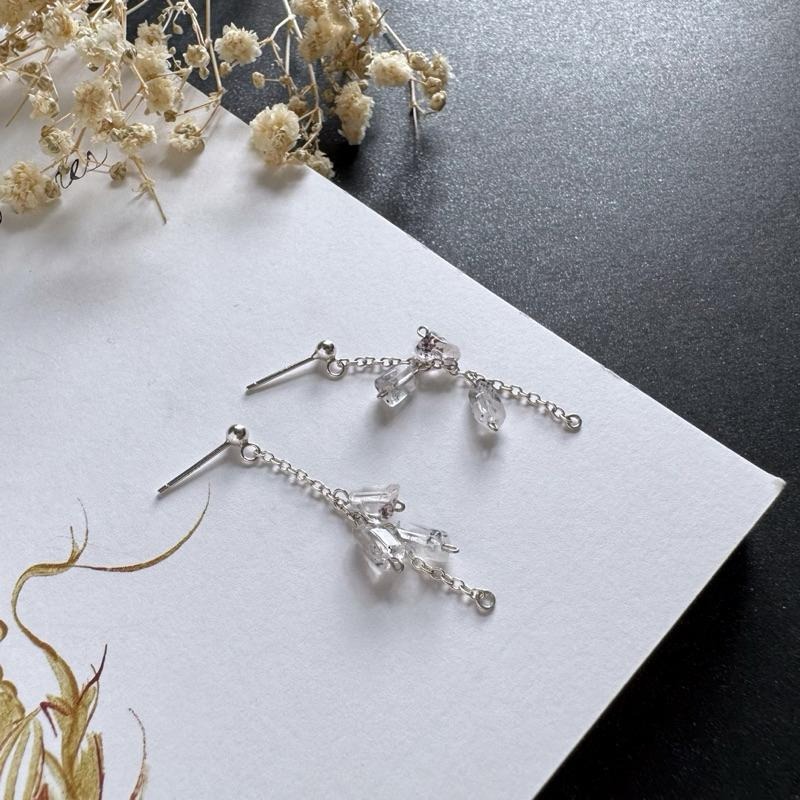 [zoeverglow]原創超七 s925純銀耳環｜碎石 2種戴法-細節圖8