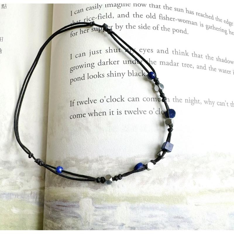 zoeverglow 青金石x黑膽石 腳繩｜洞察力 安定心神 護身-細節圖2