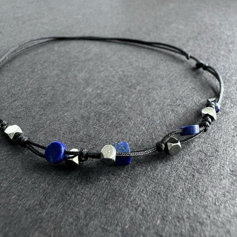 zoeverglow 青金石x黑膽石 腳繩｜洞察力 安定心神 護身-細節圖3