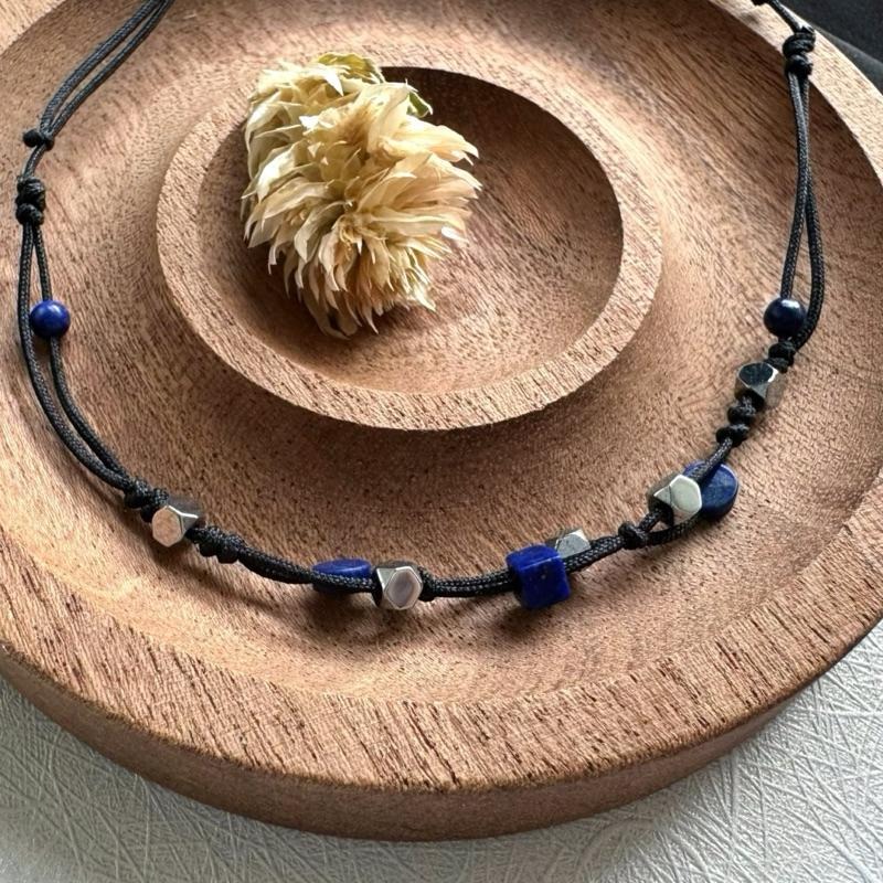 zoeverglow 青金石x黑膽石 腳繩｜洞察力 安定心神 護身-細節圖5