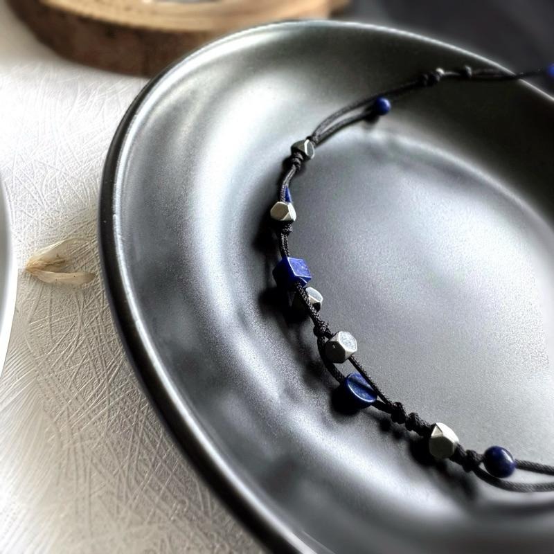 zoeverglow 青金石x黑膽石 腳繩｜洞察力 安定心神 護身-細節圖9