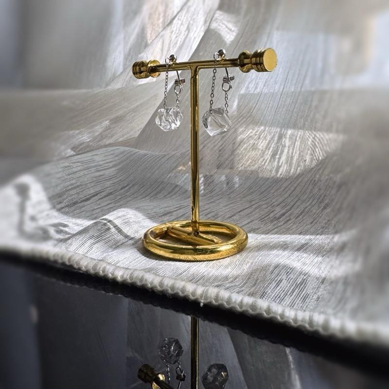 [zoeverglow]白水晶切面s925純銀耳環｜冰塊 冷淡風-細節圖9