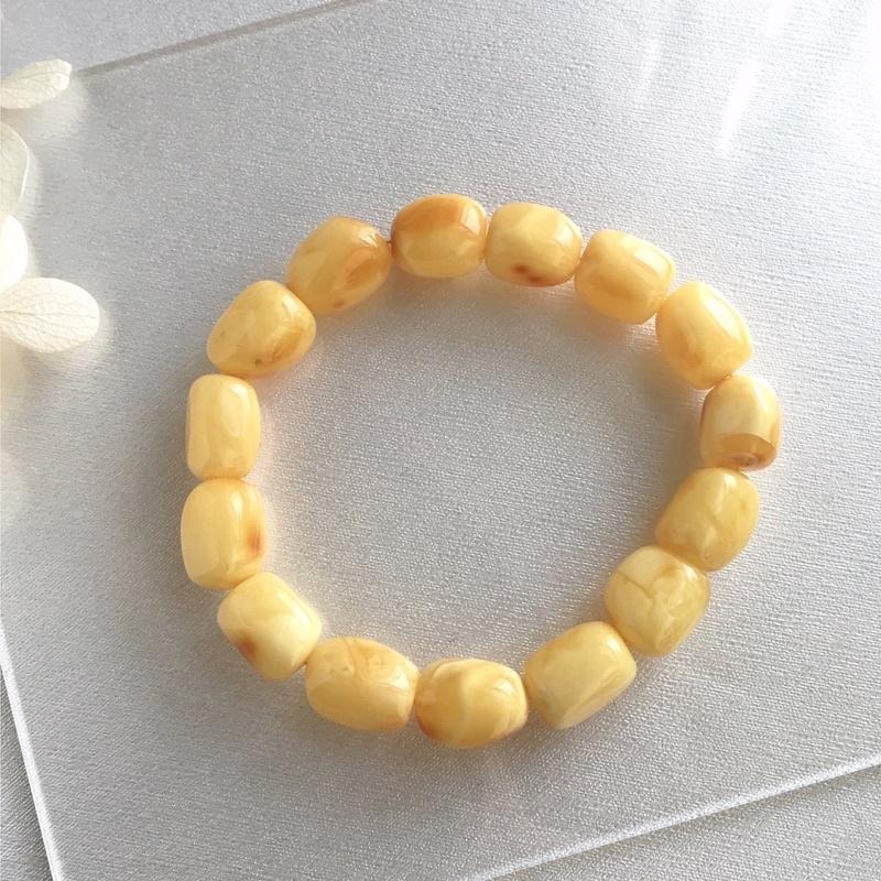 [zoeverglow]天然蜜蠟手串｜蜜蠟隨型 孤品-細節圖6