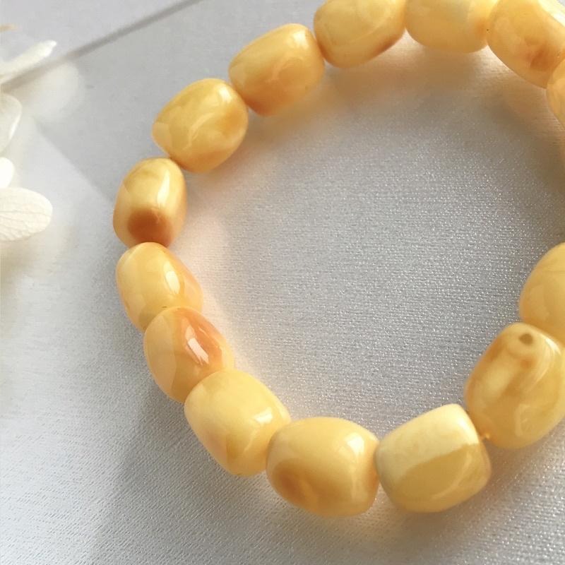 [zoeverglow]天然蜜蠟手串｜蜜蠟隨型 孤品-細節圖9