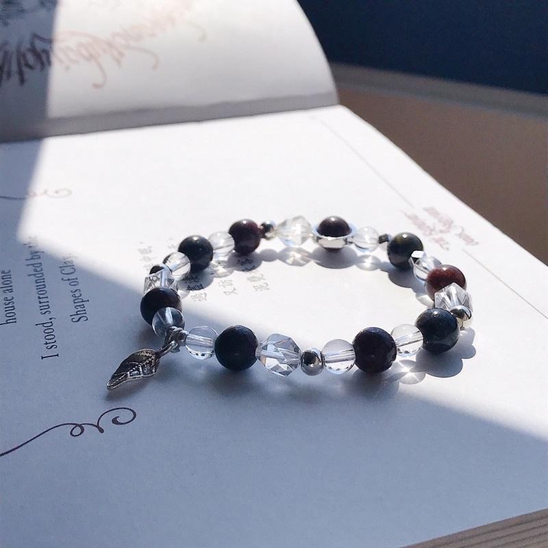 [zoeverglow]原創彼得石x白水晶 s925純銀手串｜彈力繩-細節圖8