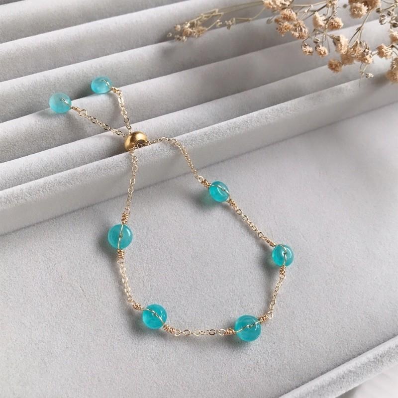 [zoeverglow]天河石手鍊｜抽拉式 清新 簡約-細節圖3