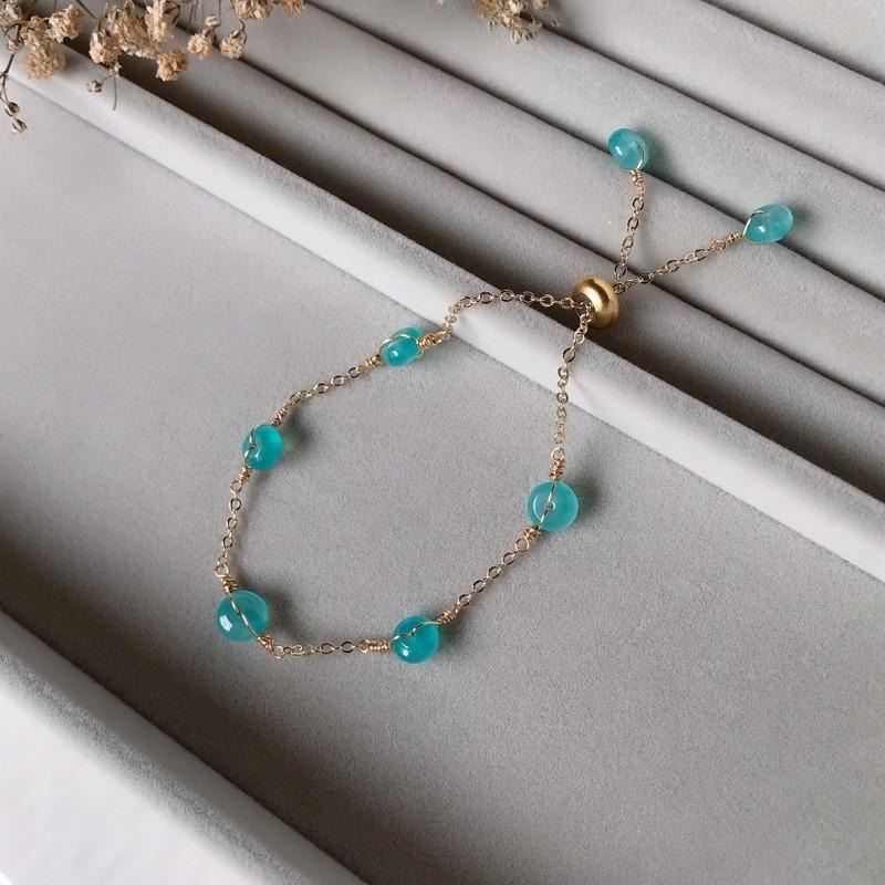 [zoeverglow]天河石手鍊｜抽拉式 清新 簡約-細節圖6